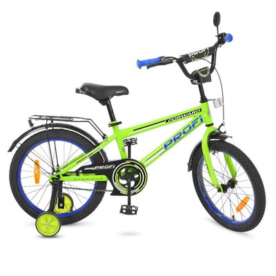 T1872 - Дитячий двоколісний велосипед PROFI 18 дюймів Forward, салатовий T1872
