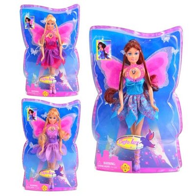 Defa 8196 - Кукла Фея (высота 30 см) со светящимися крыльями (высота 30 см)