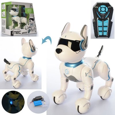 Інтерактивний собака робот 29 см на радіокеруванні, реагує на голос, програмується 0003, A001