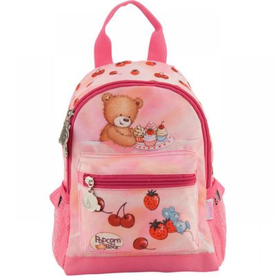 PO18-534XXS - Рюкзак (ранец) дошкольный для девочки розовый с мишкой, фирменный Kite PO18-534XXS