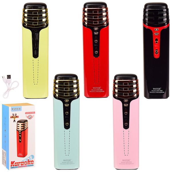 Караоке Микрофон беспроводный для детей и взрослых, аккумулятор, Bluetooth, MP3. 1349610937 фото товара