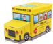 Корзина (органайзер) для игрушек - пуфик Школьный автобус (микс цветов) 2 в 1 01364, 17001 фото 3
