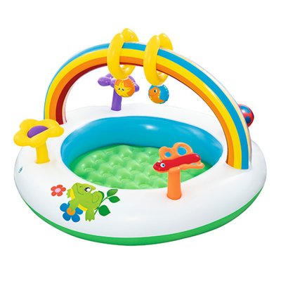 Bestway 52239 - Детский бассейн для малышей, с игрушками на дуге