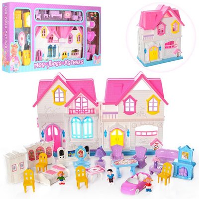 Ігровий набір Будиночок для ляльок з ляльками, меблі, звук, світло, 2 види WD-921B-E