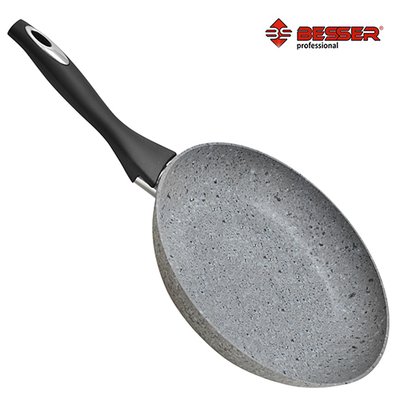 Besser 10336 - Сковорода для жарки большая 28 см, антипригарное покрытие "Granite", индукционное дно