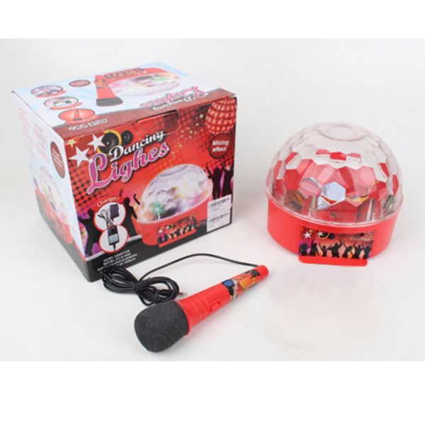 Дитячий Мікрофон 18 см на підставці, звук, 3D світ, на батарейках в коробці 22-19-19 см, 06053 681742640 фото товару