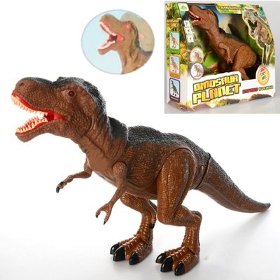 Іграшка динозавр 53 см ходить, звукові та світлові ефекти, Dino World, Тварини динозавр RS6127 RS6127