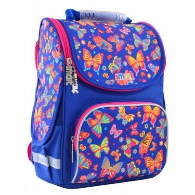 555908 - Ранець (рюкзак) — каркасний шкільний для дівчинки Метелики, PG-11 Smart 555908