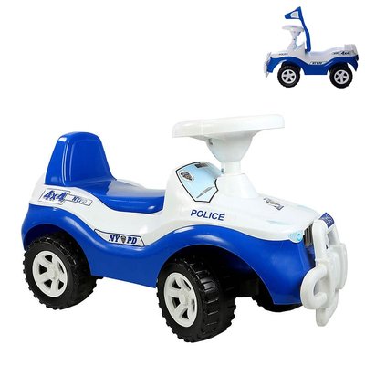 Машинка для катання джипік (синій)- поліцейська версія 105