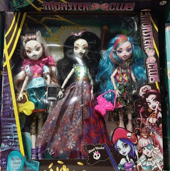 monstro_3 - Лялька Монстер Хай (Monster High) набір 3 чарівні монстро ляльки шарнірні нова колекція вечірка