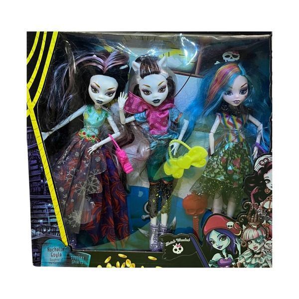 monstro_3 - Лялька Монстер Хай (Monster High) набір 3 чарівні монстро ляльки шарнірні нова колекція вечірка